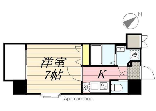 サヴォイ・スタジオスイーツ(1K/9階)の間取り写真