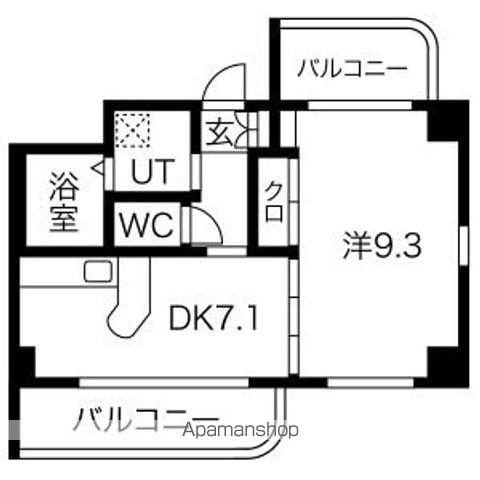 TS IORI(1DK/5階)の間取り写真
