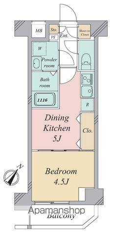 グランカーサ曳舟(1DK/3階)の間取り写真