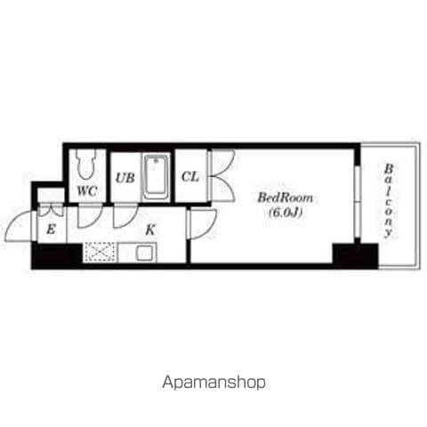 ルミエール芳野(1K/7階)の間取り写真