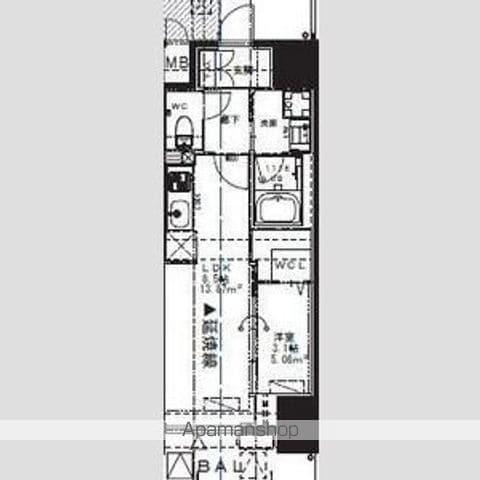 ALIVIS九条(1LDK/11階)の間取り写真