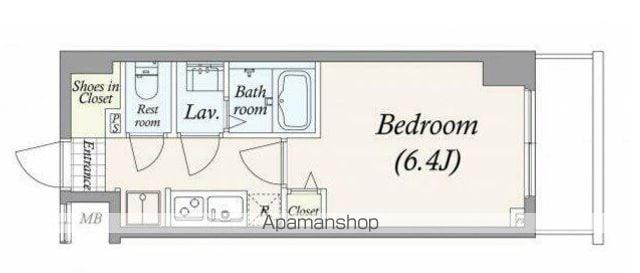 THE PASEO新小岩Ⅱ(1K/7階)の間取り写真