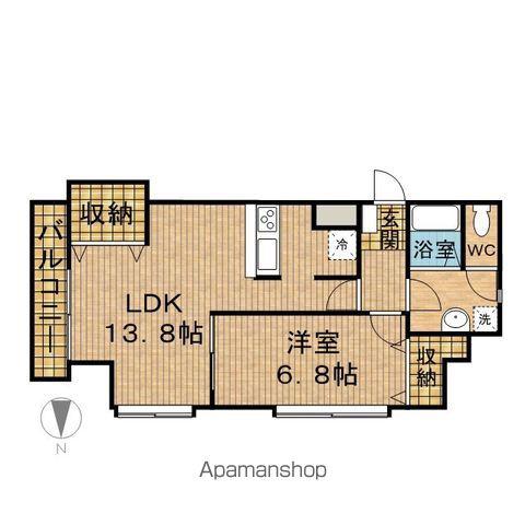 LAURELCOURT常盤(1LDK/12階)の間取り写真