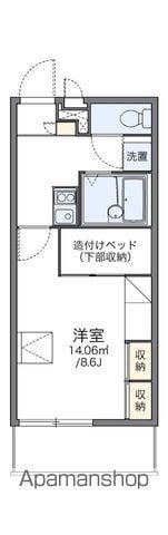 レオパレスアルモニ2番館(1K/2階)の間取り写真