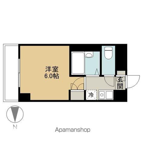 ステュディオ仙台(1K/8階)の間取り写真