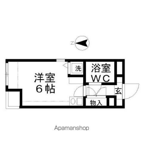 アーバンヒルズ高砂(ワンルーム/3階)の間取り写真