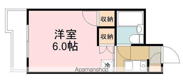 メゾン・ド・エルヴェ(ワンルーム/2階)の間取り写真