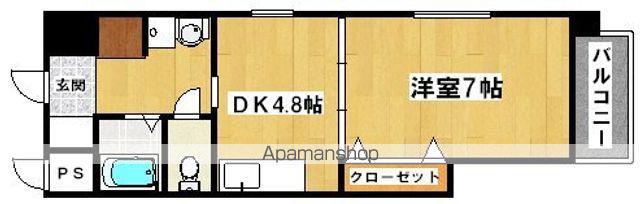 エスポワール中百舌鳥(1DK/7階)の間取り写真