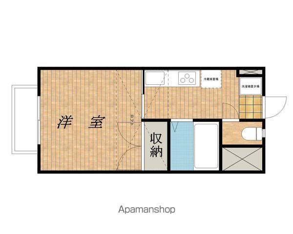 ハイツ・オリーブ(1K/2階)の間取り写真