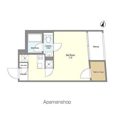 KDXレジデンス下馬(ワンルーム/2階)の間取り写真