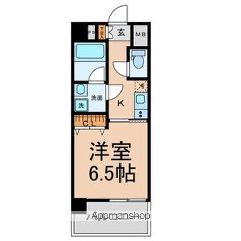 プレミアム浅間町(1K/9階)の間取り写真