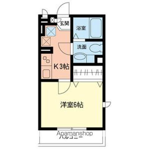 エクセル菊名(1K/1階)の間取り写真