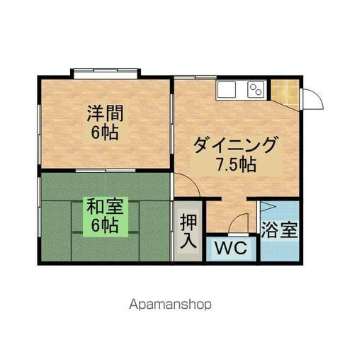 イーストワン久喜(2DK/2階)の間取り写真