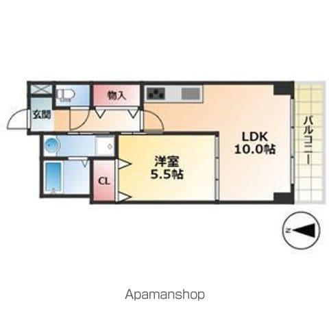 グランドハイツ豊山Ⅱ(1LDK/2階)の間取り写真