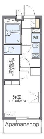 レオパレス光(1K/1階)の間取り写真