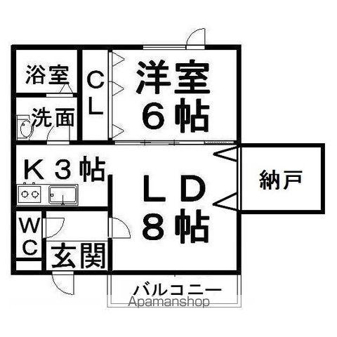 スイングラピュタ(1LDK/3階)の間取り写真
