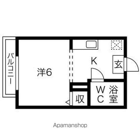 メゾン尾頭橋(1K/2階)の間取り写真