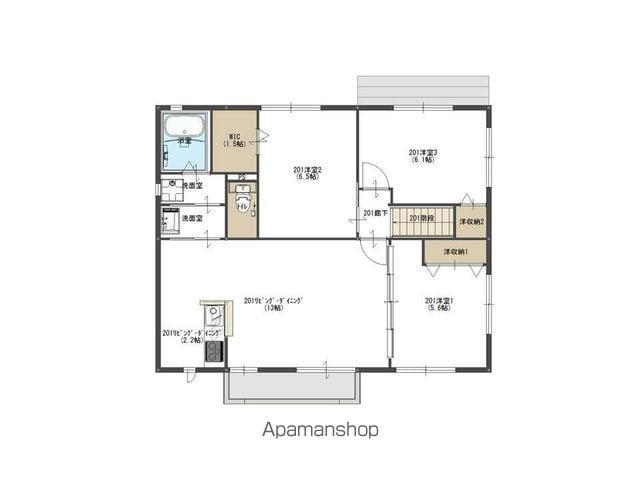 グラシュープラージュミトマG棟(3LDK/2階)の間取り写真