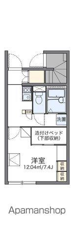 レオパレスストリームⅡ(1K/1階)の間取り写真