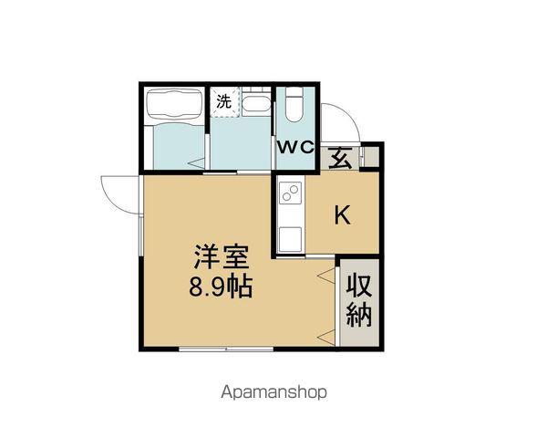 ビエナきりゅう(1K/2階)の間取り写真