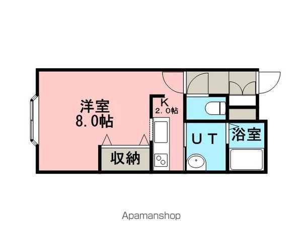 グランドミラージュⅠ(1K/1階)の間取り写真