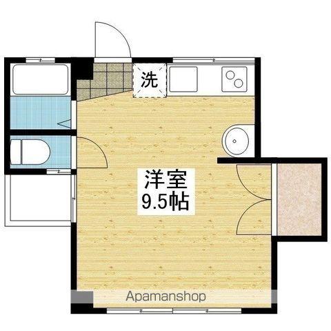 レイス三番町(ワンルーム/6階)の間取り写真