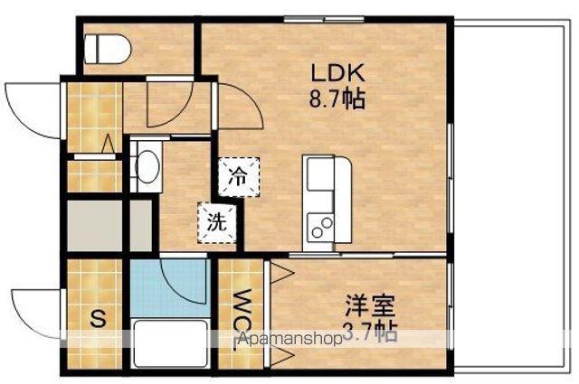 FORTUNEY江坂1(1LDK/8階)の間取り写真