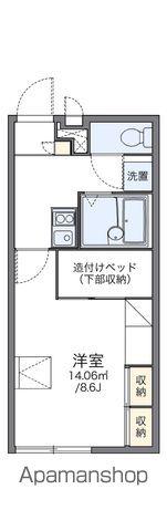 レオパレスフリージア(1K/2階)の間取り写真