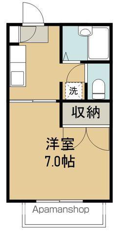 シャトルイトウ(1K/1階)の間取り写真