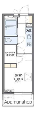 レオパレスミヤギノハギ(1K/4階)の間取り写真