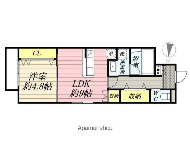 LA・LA(1LDK/2階)の間取り写真