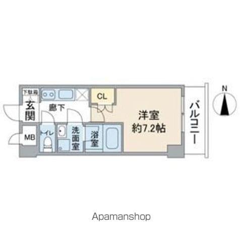 VANCOUVER1118大曽根(1K/7階)の間取り写真