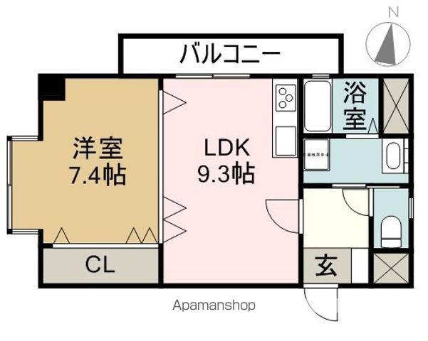 フィルリッチ(1LDK/3階)の間取り写真