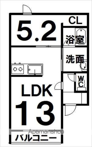 ZEKE(1LDK/1階)の間取り写真
