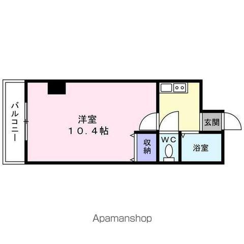 メイツ北山(1K/3階)の間取り写真