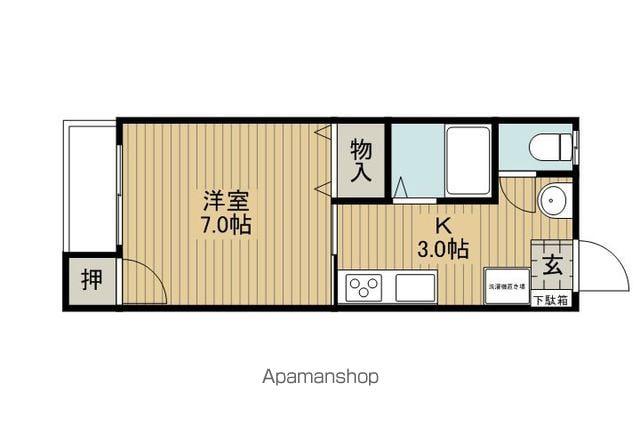 アネックス福沢(1K/2階)の間取り写真