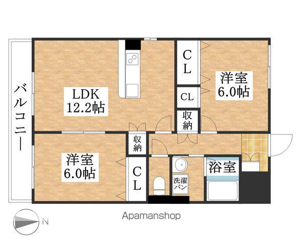 ミュラーユ(2LDK/3階)の間取り写真