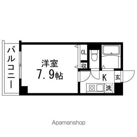 コンフォートKM(1K/5階)の間取り写真