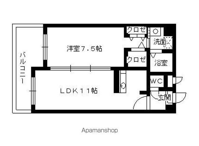 フォレスト00(1LDK/2階)の間取り写真