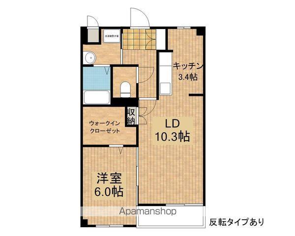 RAFFINEIDEALA(1LDK/1階)の間取り写真