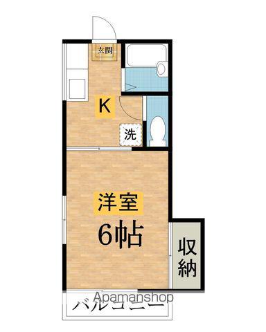 サニーハウス谷野(1K/2階)の間取り写真