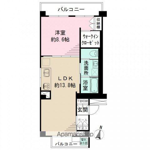 NEOALES MIDORIMACHI(1LDK/3階)の間取り写真