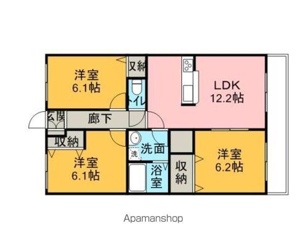 ブレインマンション深谷(3LDK/2階)の間取り写真