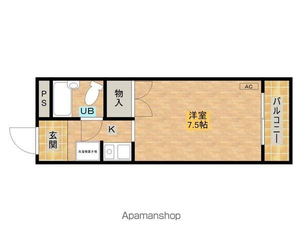 コートクリエイト1(1K/1階)の間取り写真