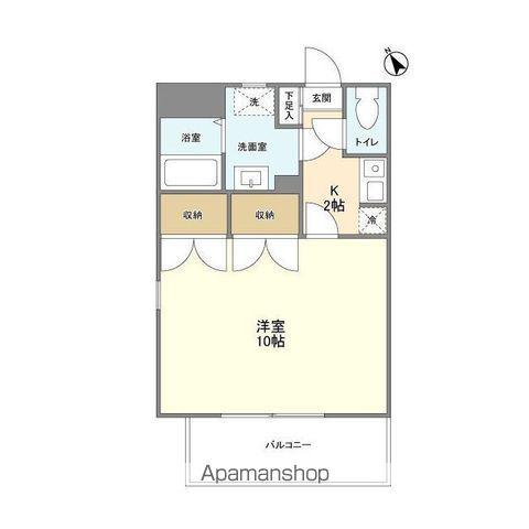 プログレス松島Ⅵ(1K/4階)の間取り写真