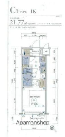 エステムプラザ横濱関内(1K/6階)の間取り写真