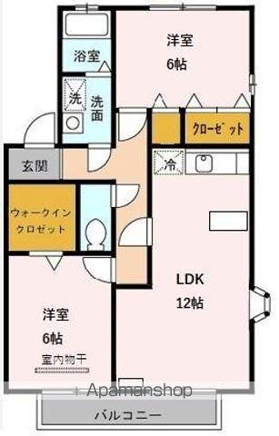 アーバンヒルズ2(3DK/2階)の間取り写真