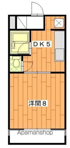 トライアングル(1DK/3階)の間取り写真