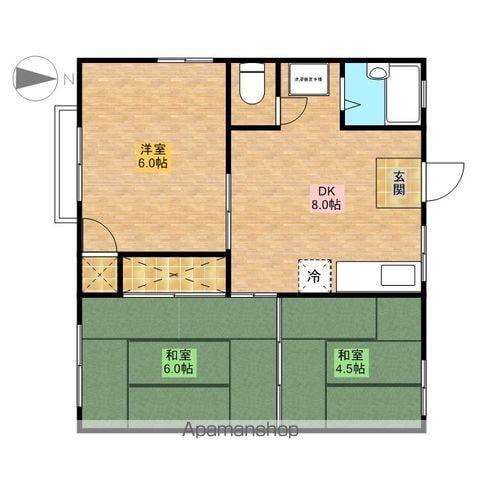 ハウステンネ(3DK/2階)の間取り写真