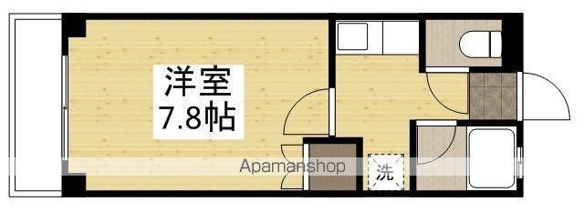 WING東島田(1K/3階)の間取り写真